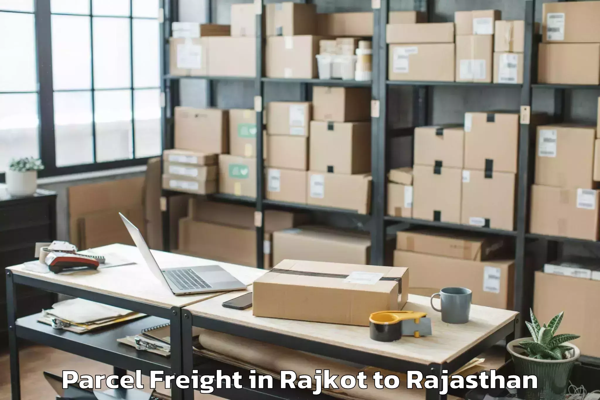 Efficient Rajkot to Jagadguru Ramanandacharya Raja Parcel Freight